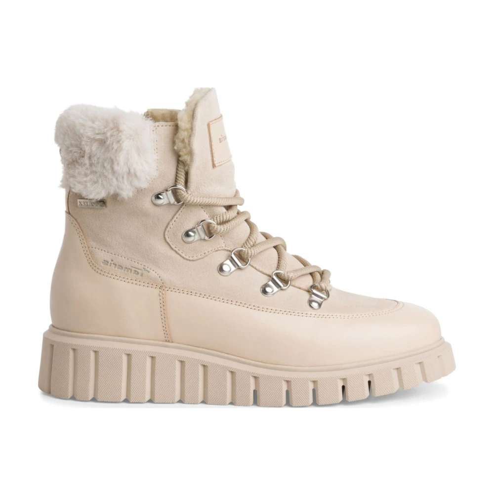 Tamaris Women's Beige Lace Ankle Boots