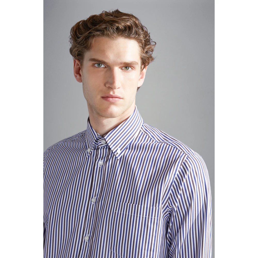 PAUL & SHARK Stijlvolle Overhemden Collectie Blue Heren
