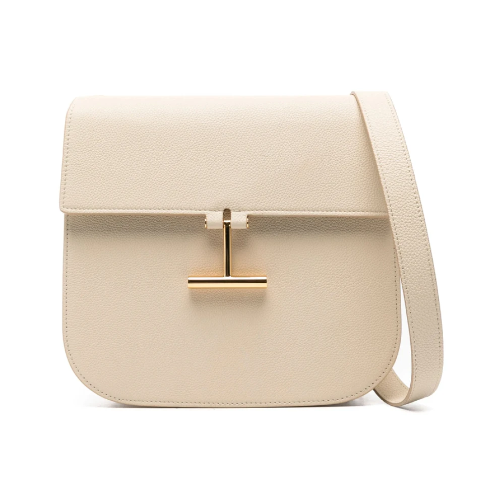 Tom Ford Beige Schoudertas met Overslag Beige Dames