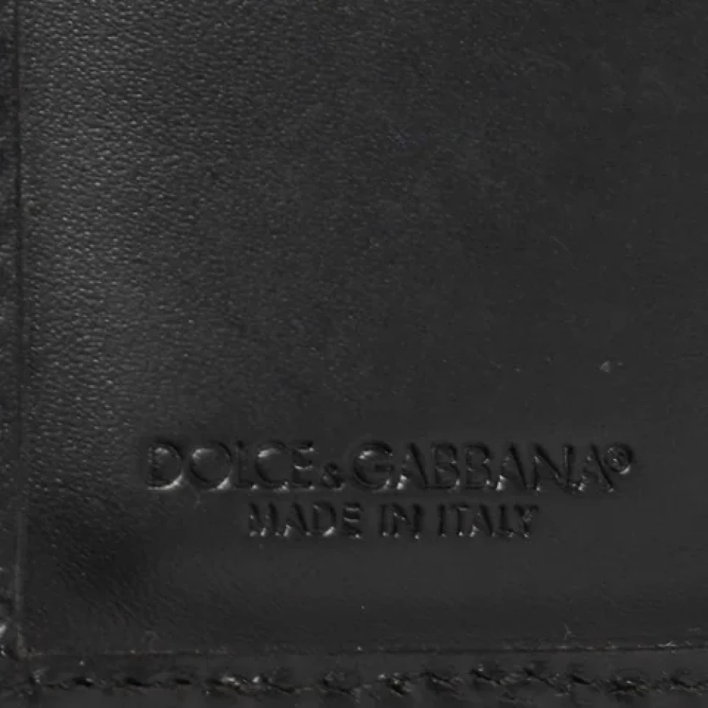 Dolce & Gabbana Pre-owned Leather wallets Black Heren