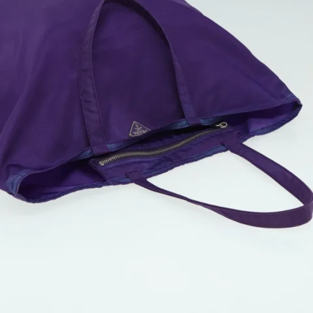 Prada Vintage Pre-owned Nylon totes Purple Dames