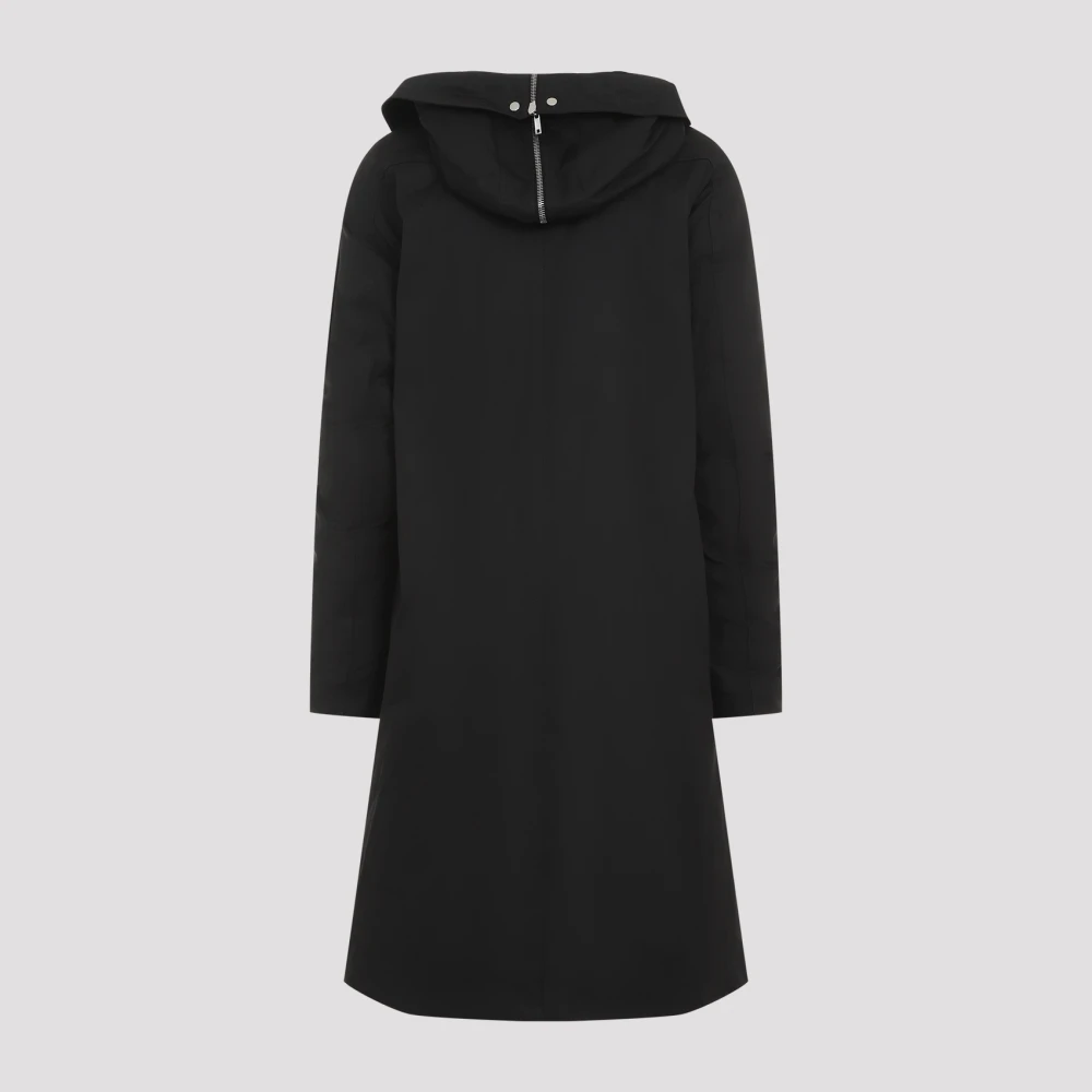 Rick Owens Zwarte Jas Black Heren