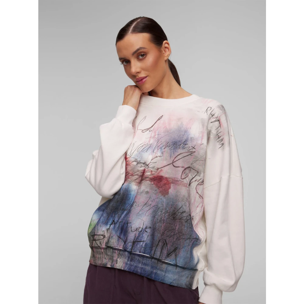 Deha Witte Felpa Sweatshirt Multicolor Dames