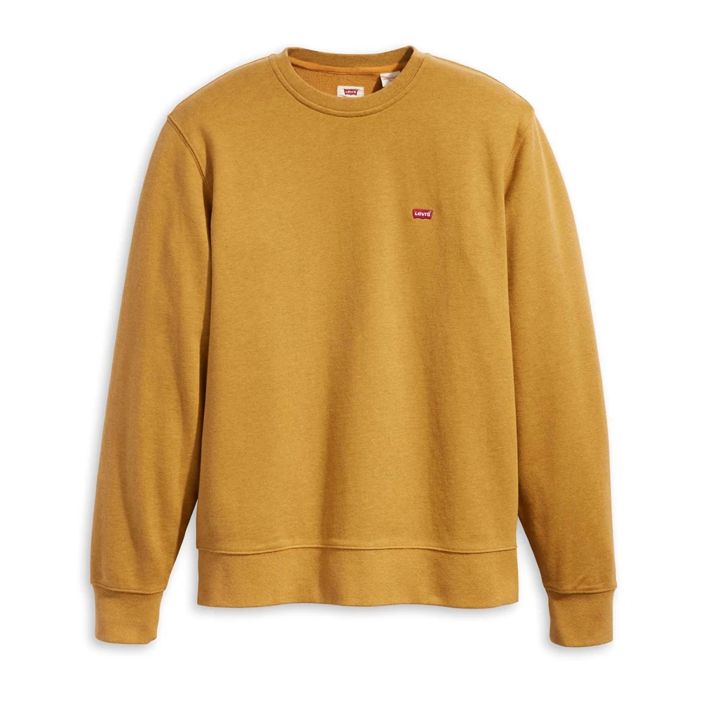 Levi's Comfortabele Katoenen Sweatshirt voor Mannen Yellow Heren
