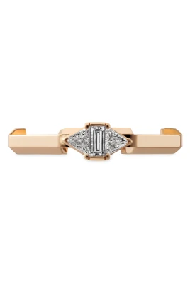YBC744971001 - Oro Rosa 18kt, Diamanter - Link to Love ring i 18kt rosa