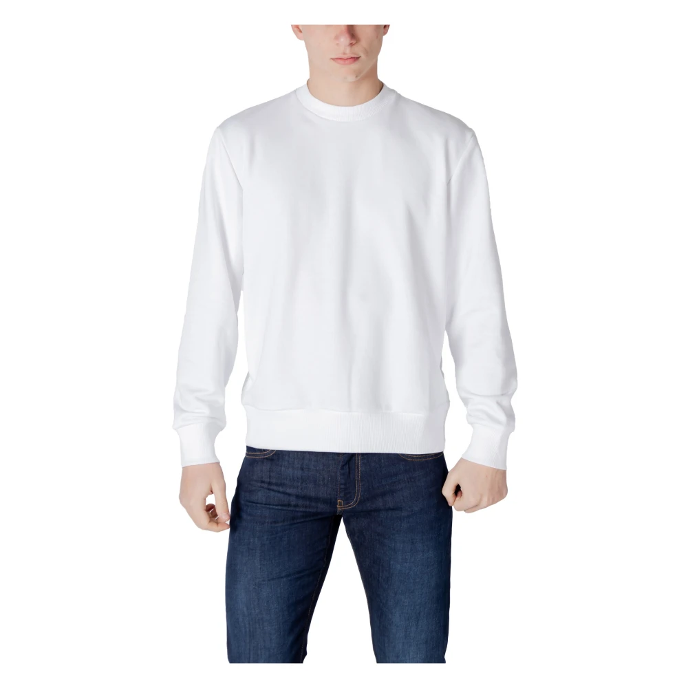 Colmar Witte Langemouw Slip-On Sweatshirt White Heren