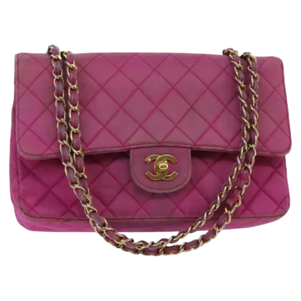 Chanel Vintage Pre-owned Satin chanel-bags Pink Dames