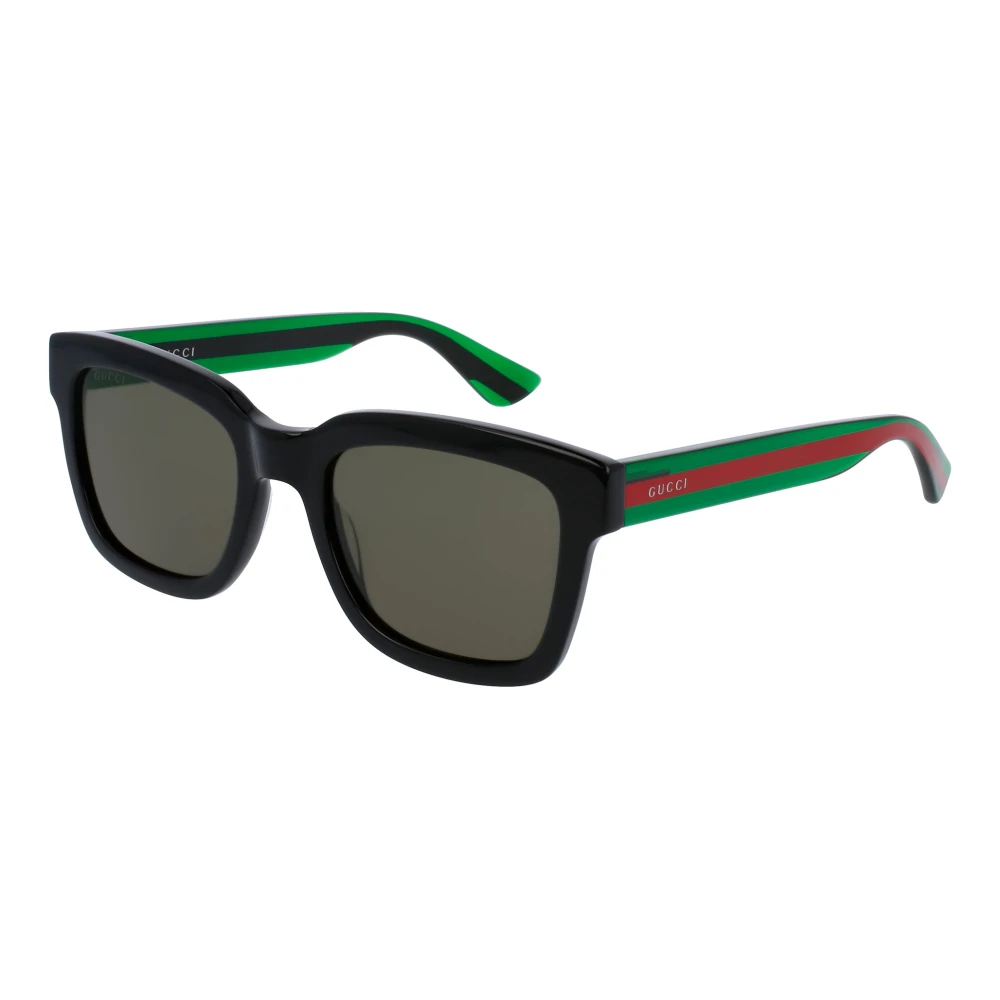 Gucci Men's Black Sunglasses, 54 Mm, Square-Frame Acetate Sunglasses