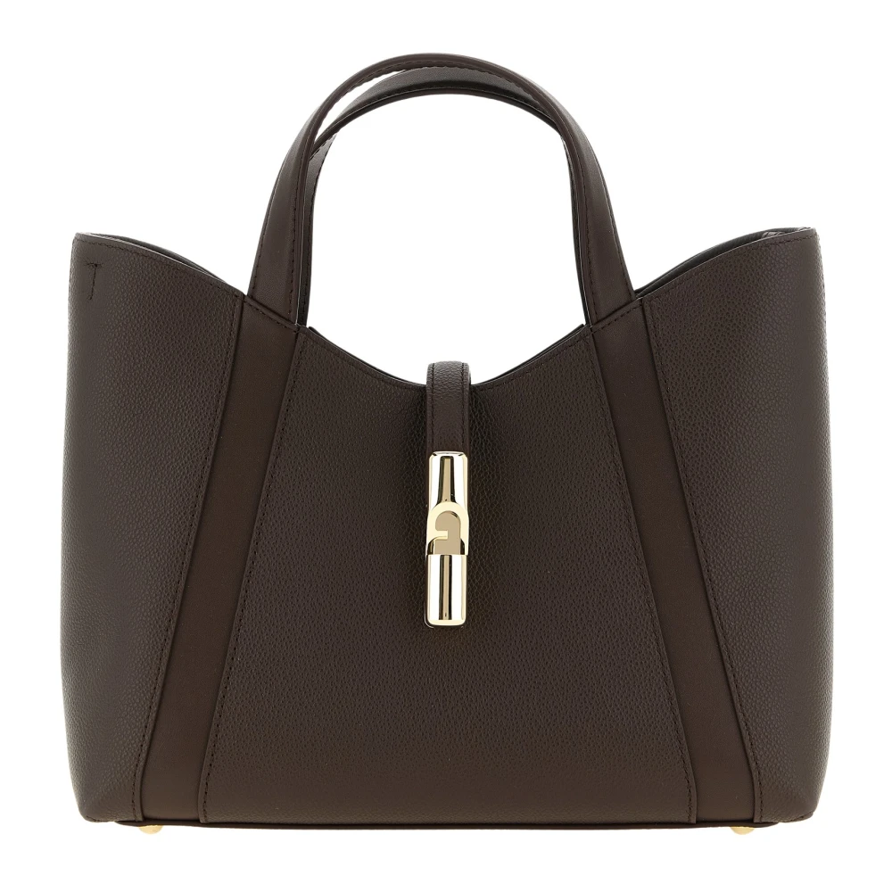 Furla Vrouw Bruin Tassen Dames, One Size, Leer, Goccia S Tote
