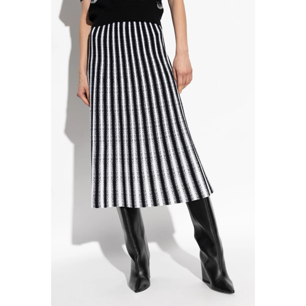 Diane Von Furstenberg Rok met gestreept patroon Black Dames