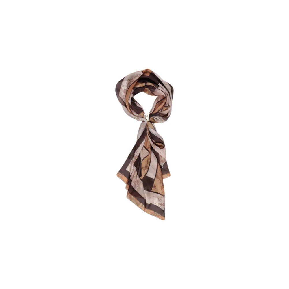 Alviero Martini 1a Classe Bruin Polyester Sjaal Dames Collectie Brown Dames