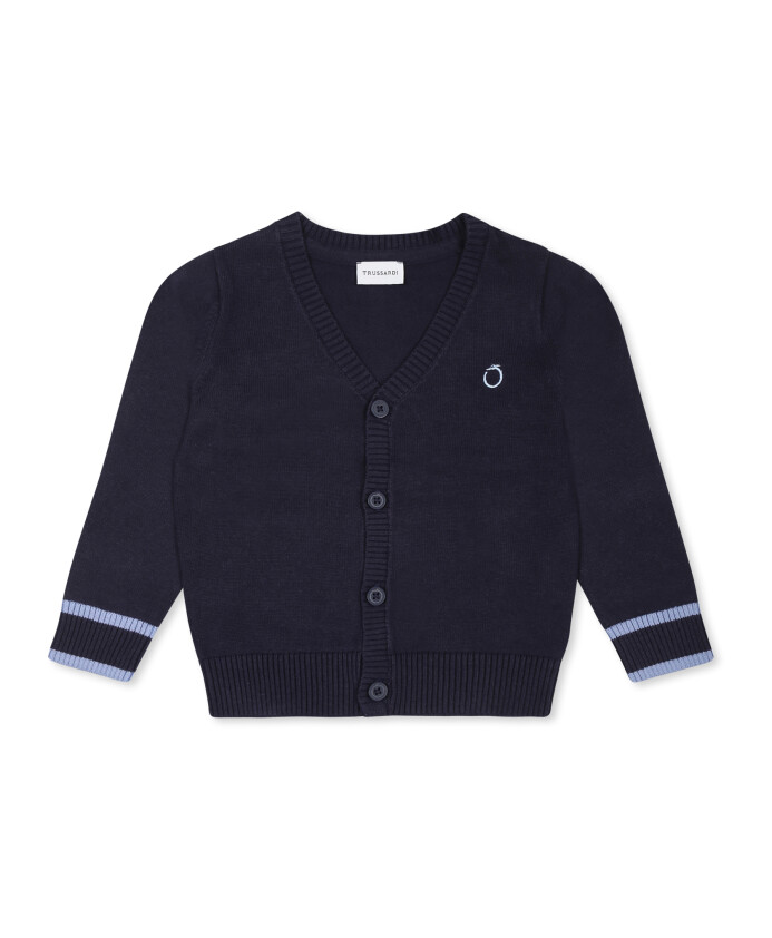 cardigan-en-coton-bleu-avec-col-en-v