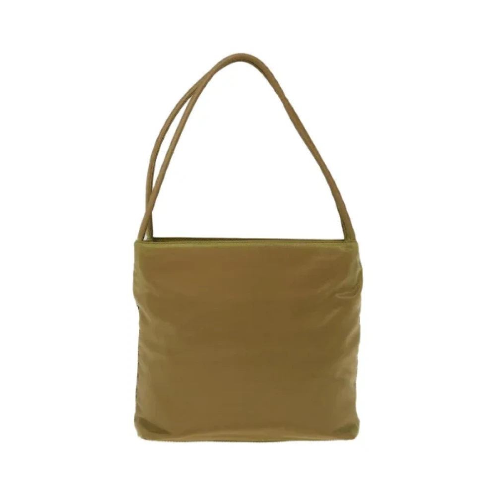 Prada Vintage Pre-owned Nylon prada-bags Green Dames