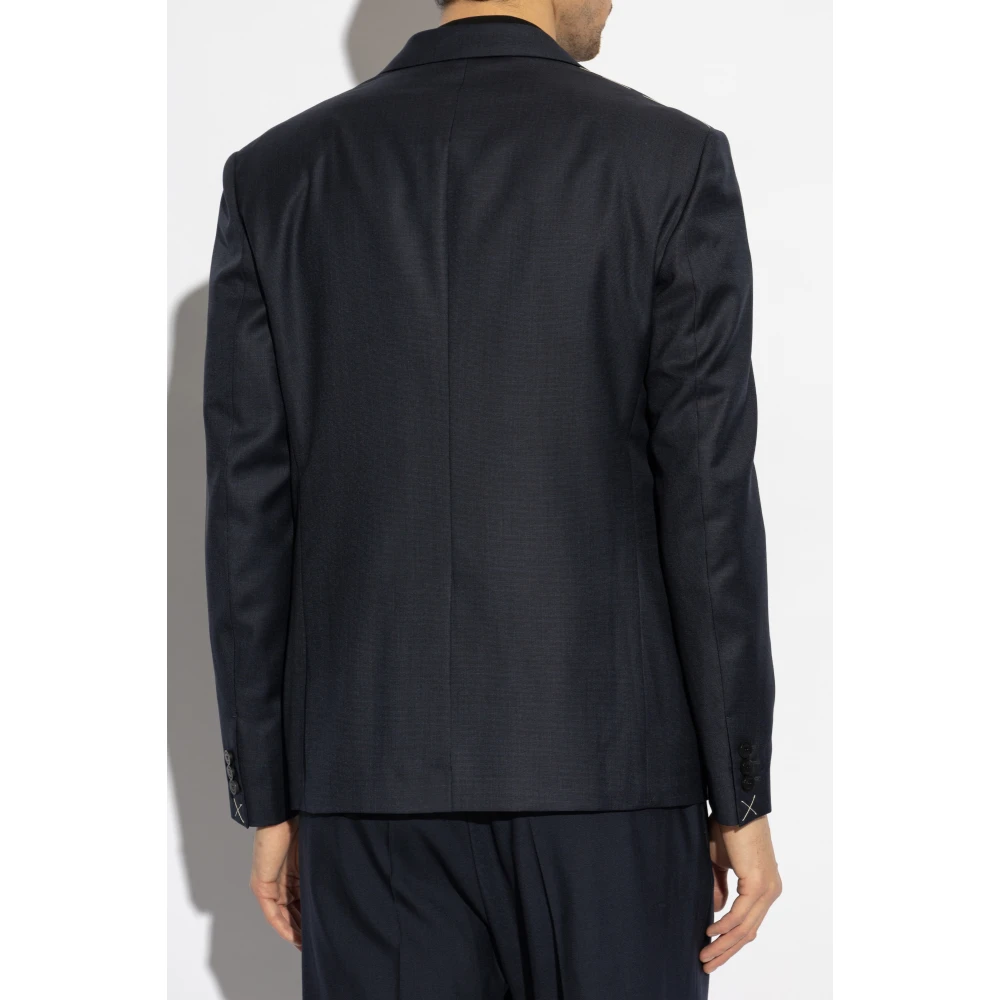 Versace Wollen blazer Blue Heren