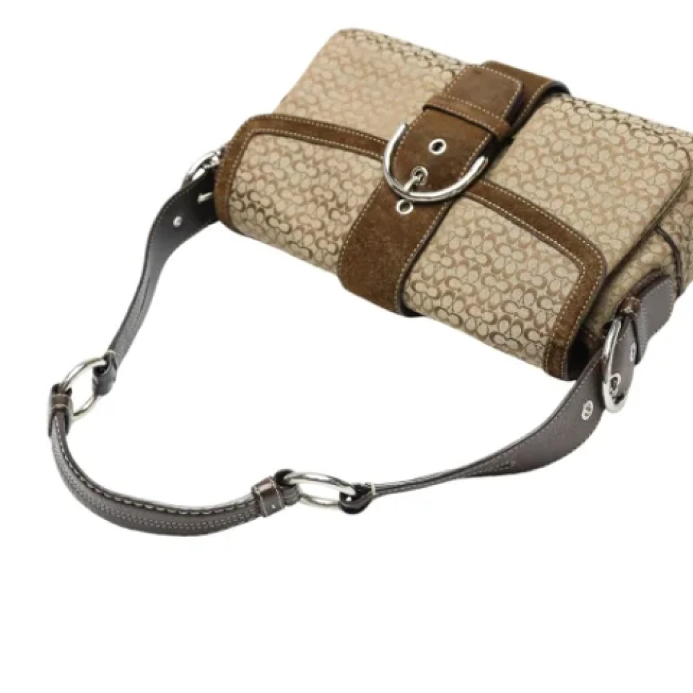 Coach Pre-owned Leather handbags Brown Dames