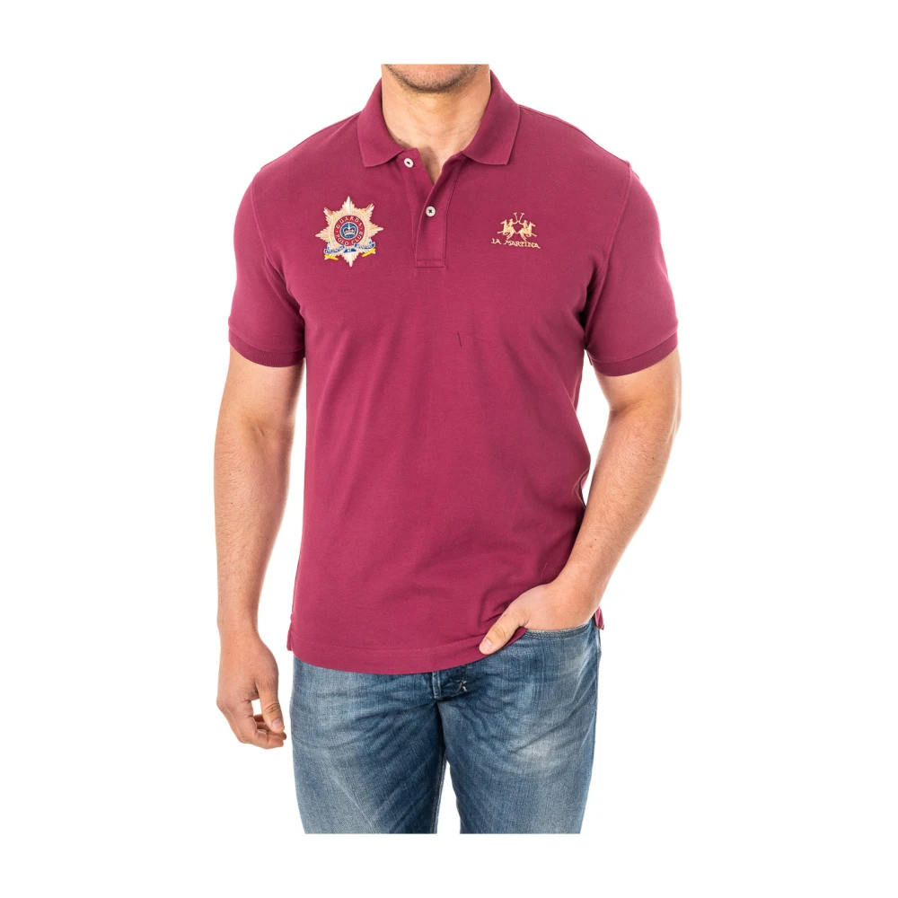 La Martina Men's Purple Polo Shirt