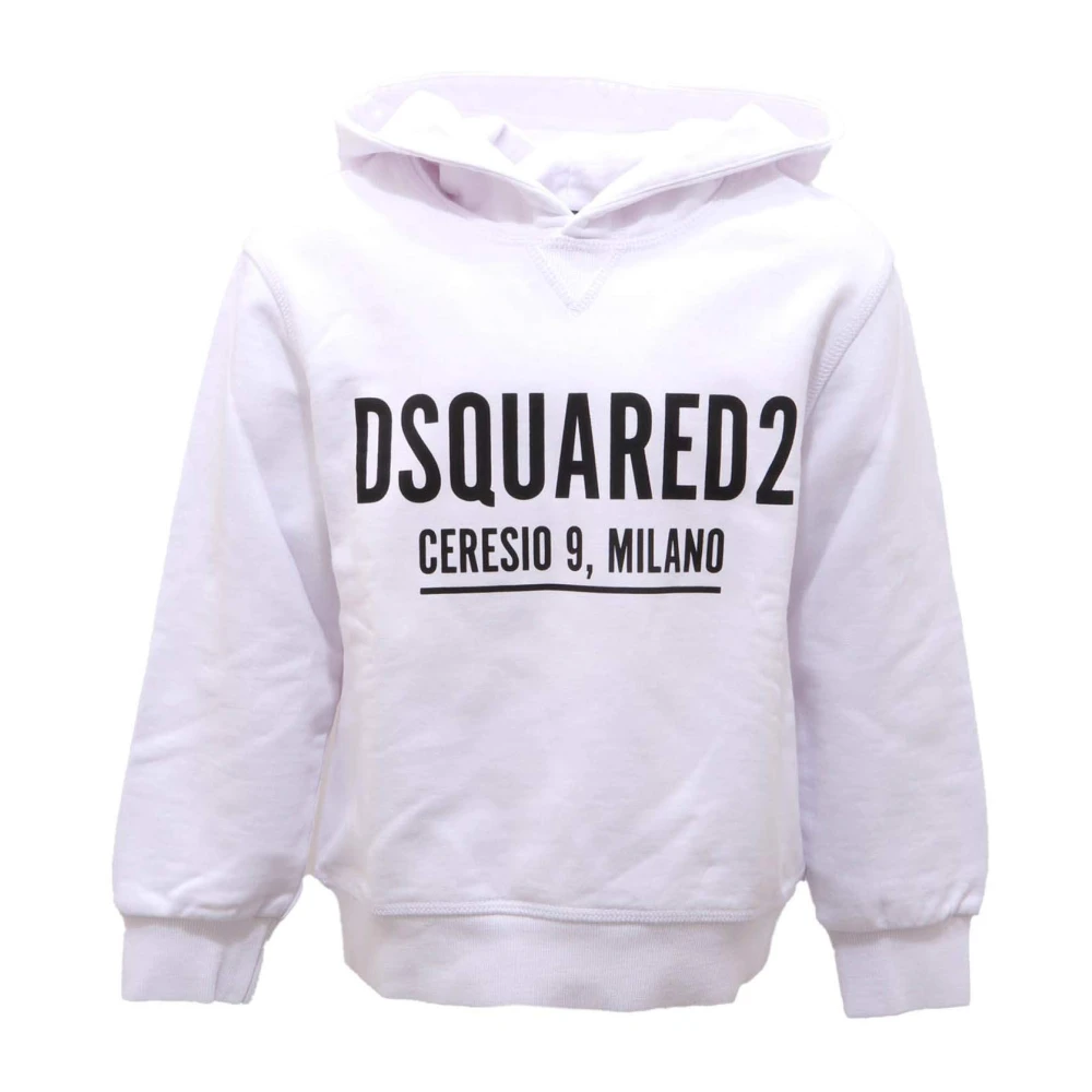 Dsquared2 Boys White Relax Felpa Sweatshirt - Kids Sweatshirts - 8 Y - Kids