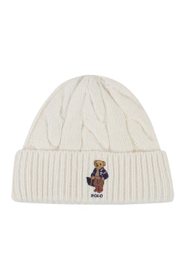 Polo Bear Kabelstickad Mössa