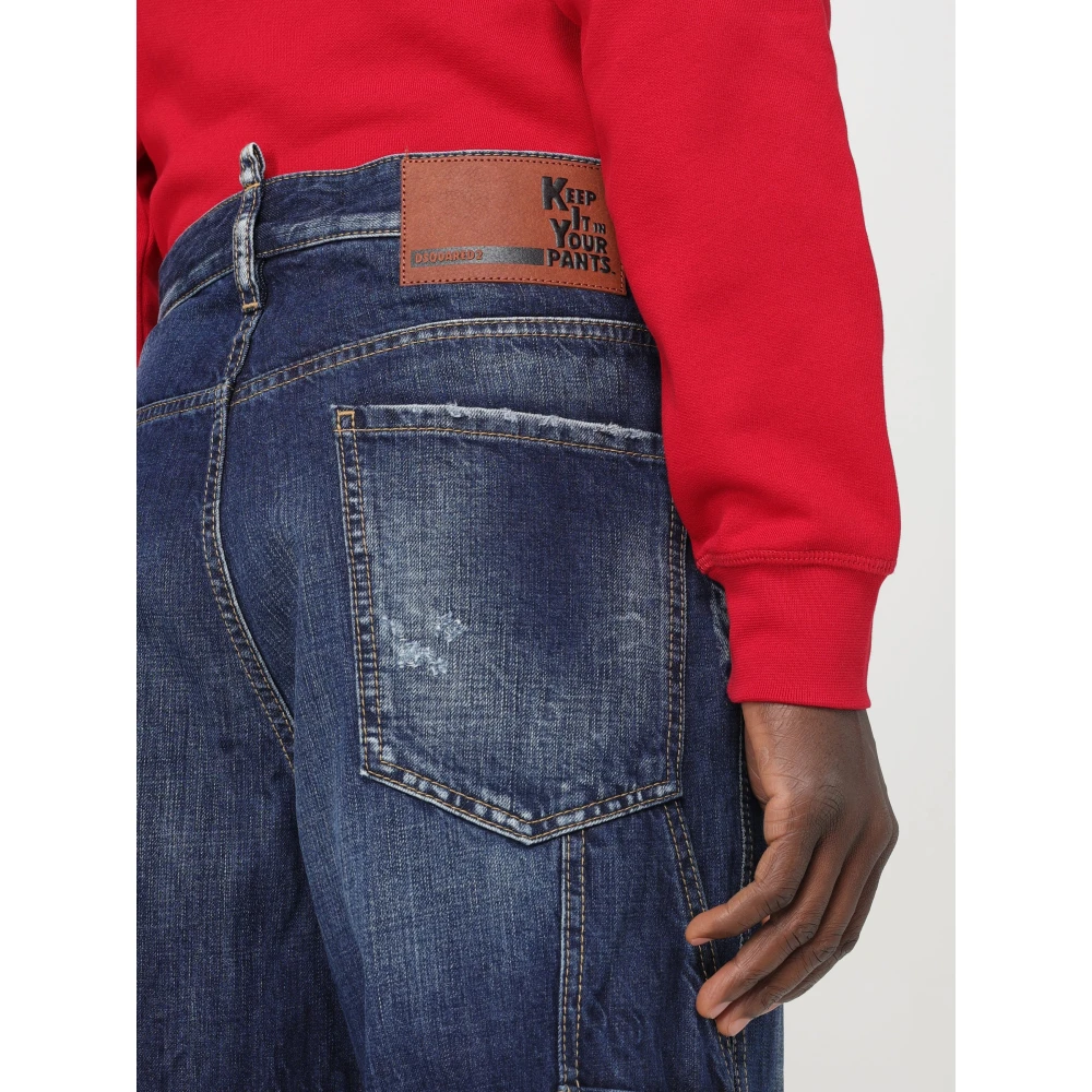 Dsquared2 Losse Timmerman Jeans Blue Heren