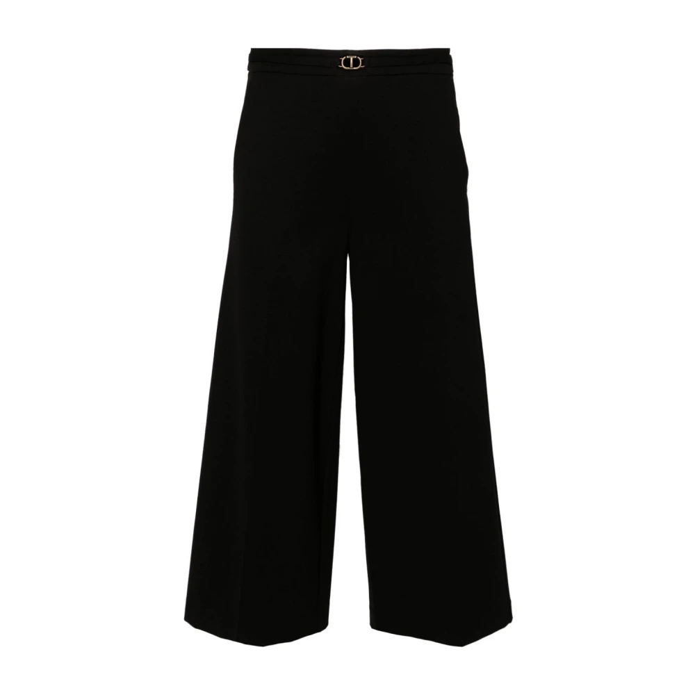 Twinset Zwarte Broek voor Vrouwen Black Dames