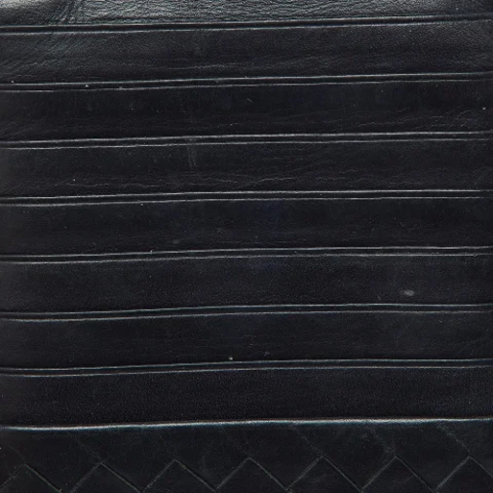 Bottega Veneta Vintage Pre-owned Leather wallets Blue Dames