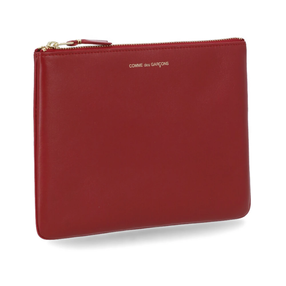 Comme des Garçons Rode leren Pochette tas Red Unisex