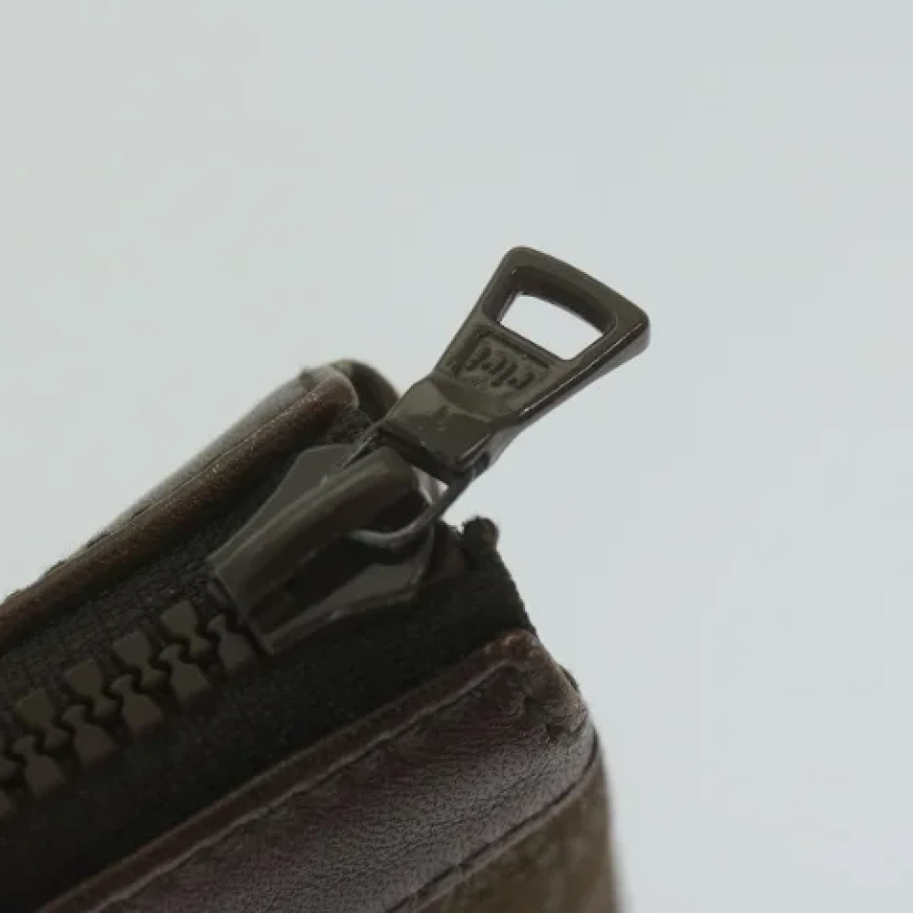 Celine Vintage Pre-owned Canvas clutches Brown Dames