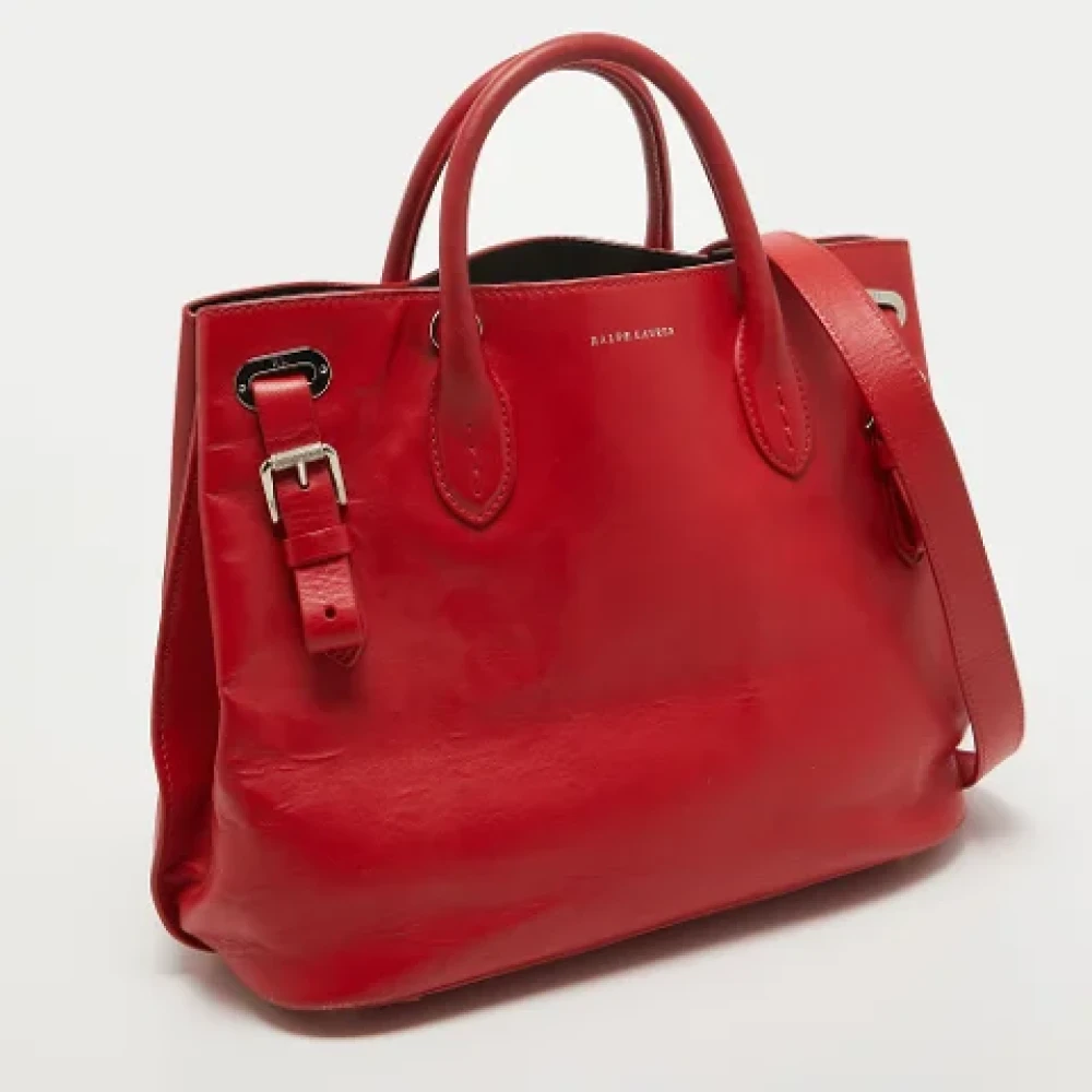 Ralph Lauren Pre-owned Leather handbags Red Dames