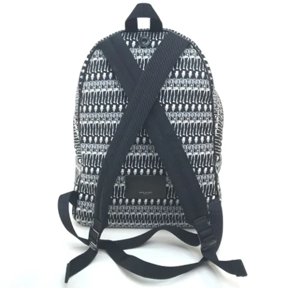 Yves Saint Laurent Vintage Pre-owned Fabric backpacks Black Dames