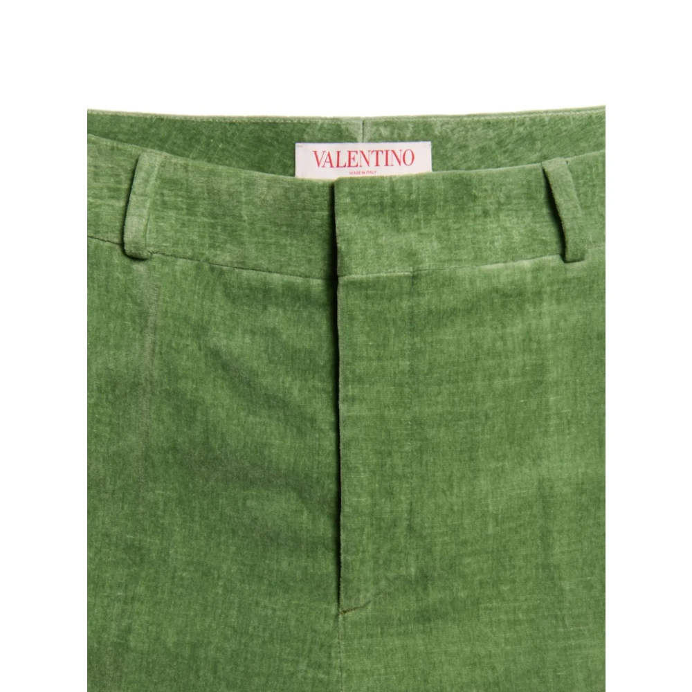 Valentino Garavani Elegante Broek Green Heren
