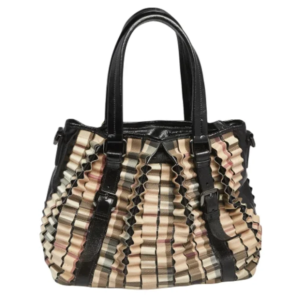Burberry Vintage Pre-owned Plastic totes Black Dames
