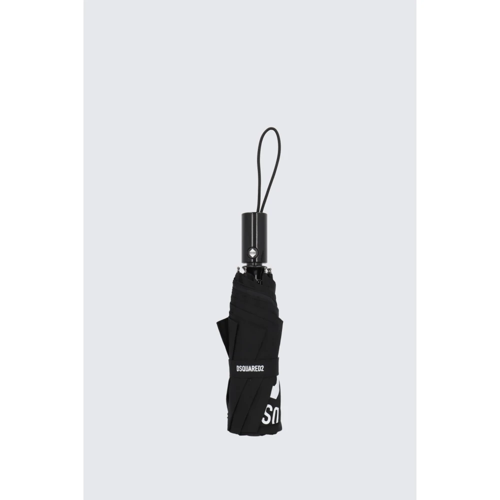 Dsquared2 Zwarte accessoires met contrasterend logo Black Heren