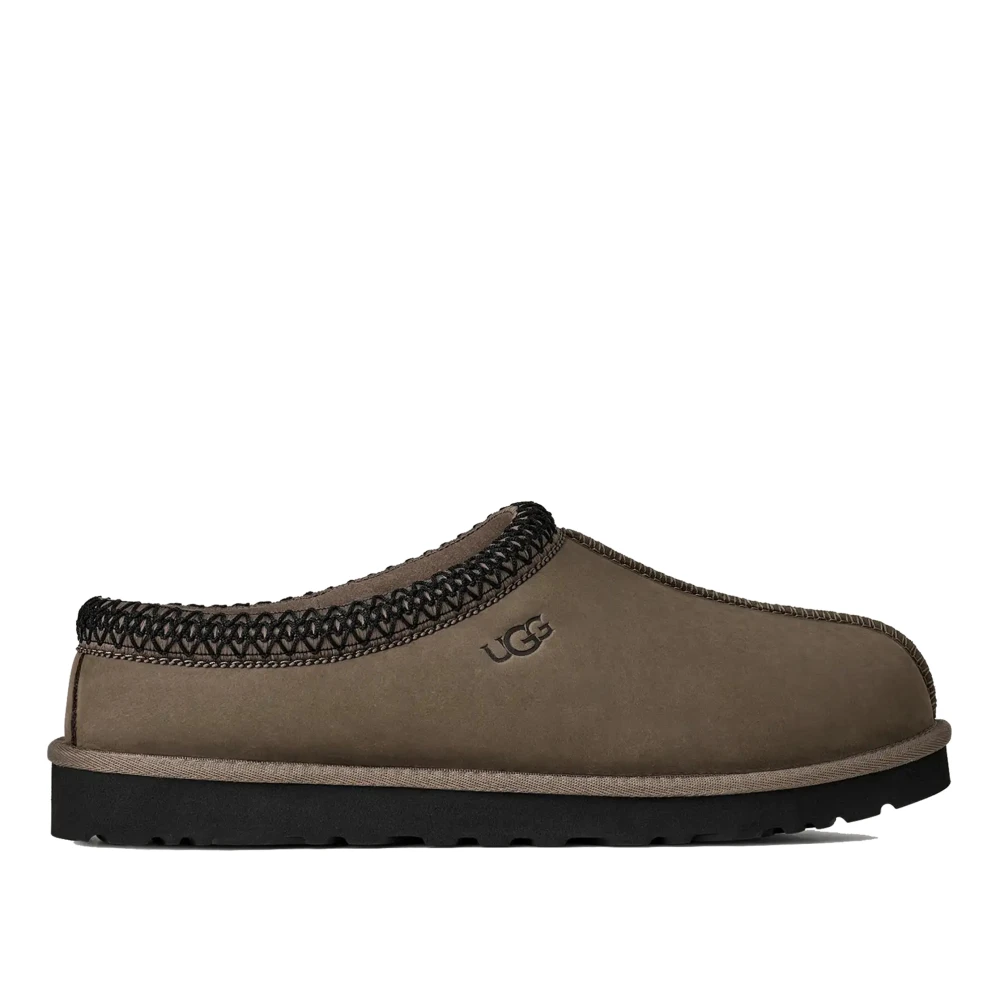 Ugg Men's Gray Slippers, 10 Uk, Tasman Ii Nubuck