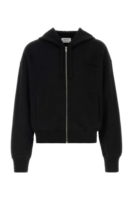 Logo Print Zip Hoodie Sweatshirt