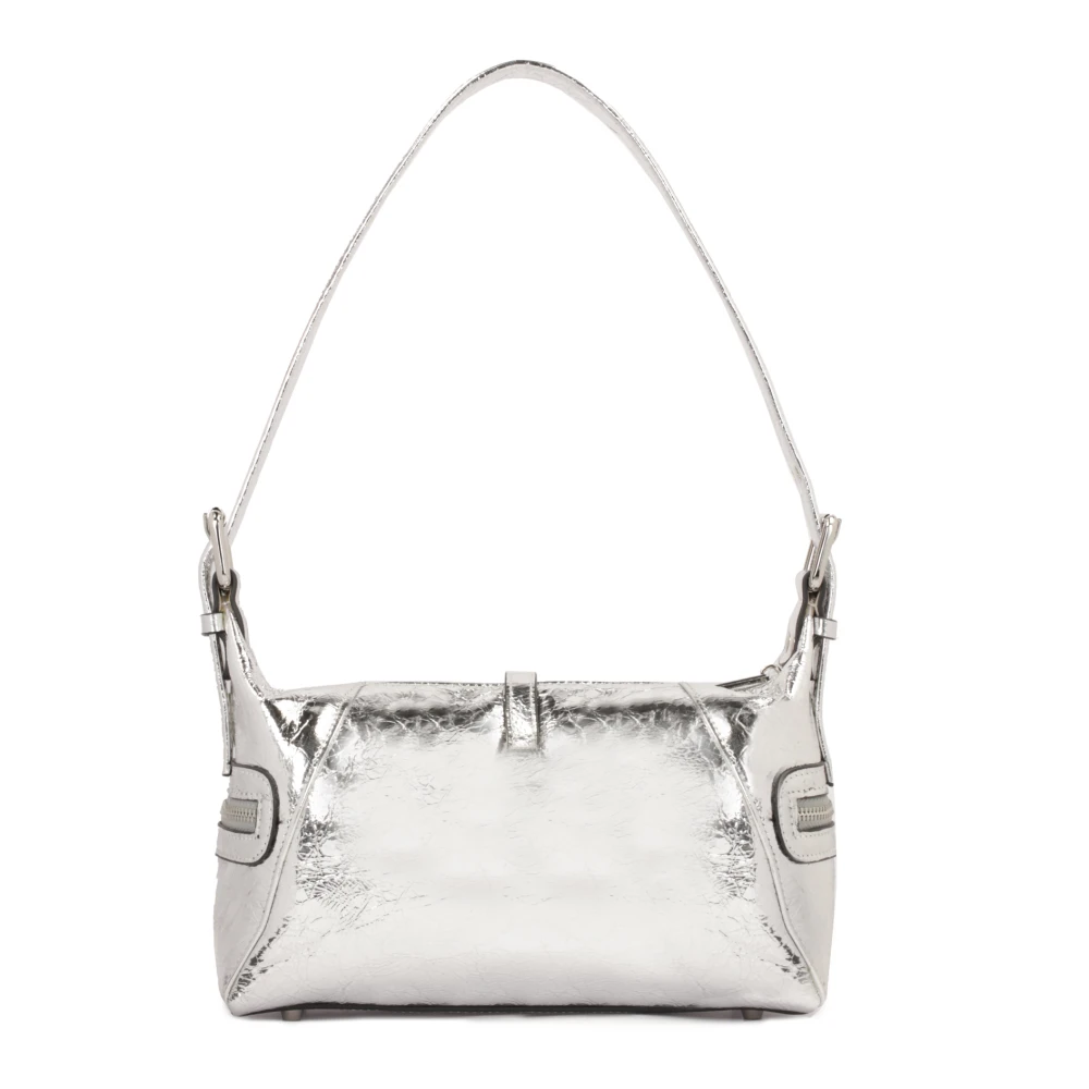 Kazar Studio Zilver metallic leren handtas Gray Dames
