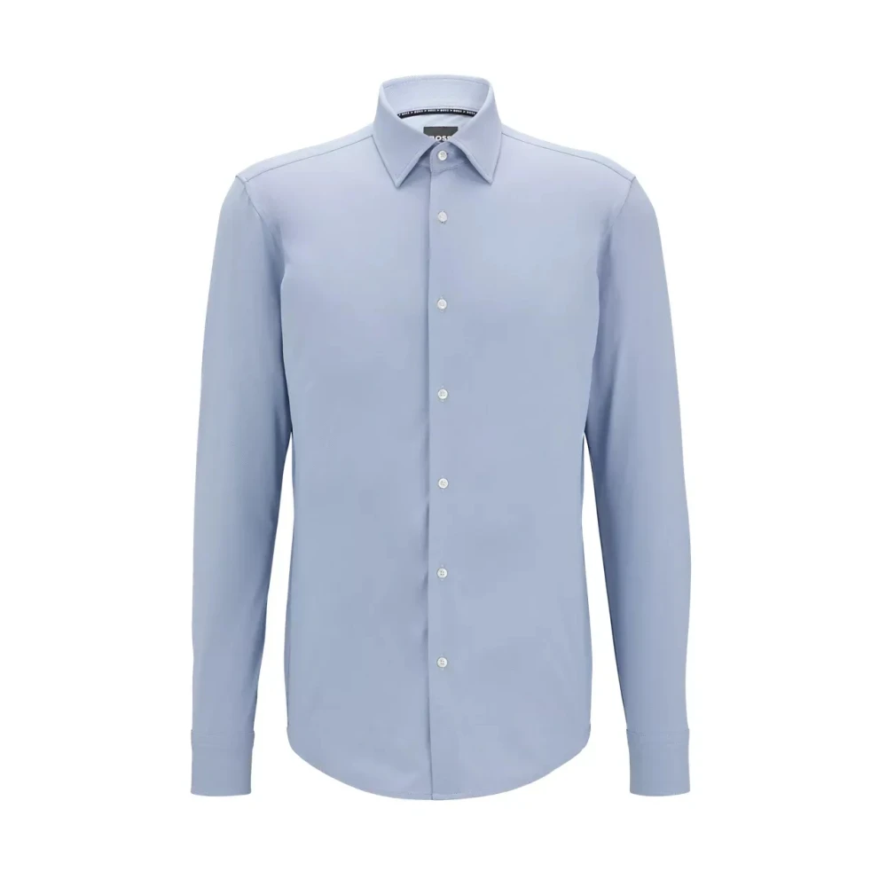 Boss Regular Fit Prestatie Shirt Blue Heren