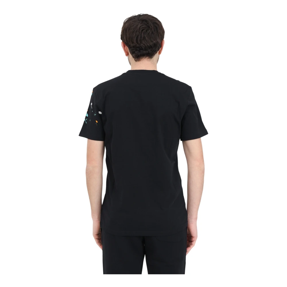Moschino Heren Zwart Logo Print T-shirt Black Heren