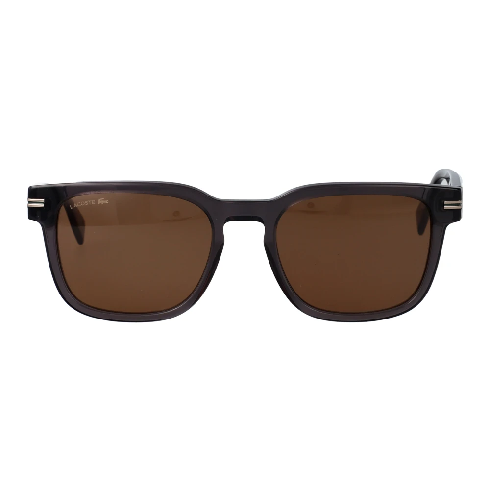 Lacoste Men's Gray Sunglasses, 54 Mm, Stylish Sunglasses For Sunny Days