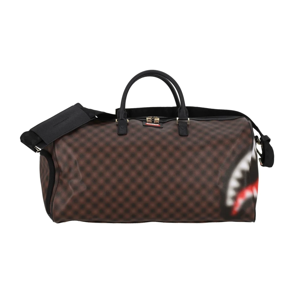Sprayground Unisex Brown Shark In Paris Duffle Bag