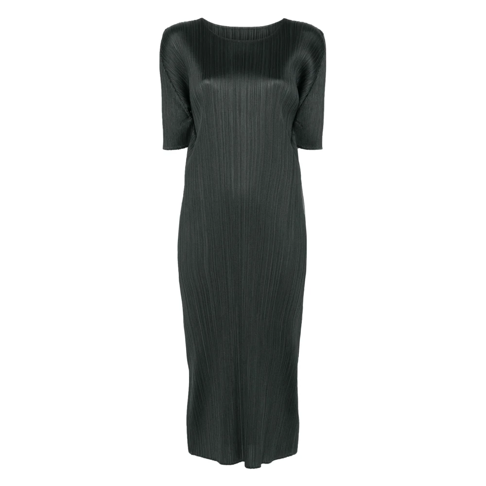 Issey Miyake Elegante Zwarte Jurk voor Vrouwen Black Dames
