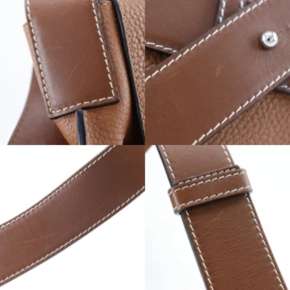 Loewe Pre-owned Leather shoulder-bags Brown Dames