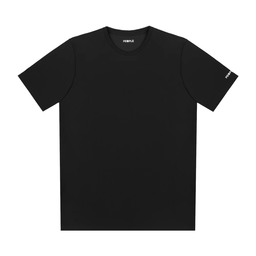 People of Shibuya Reflecterend korte mouw technisch T-shirt Black Heren