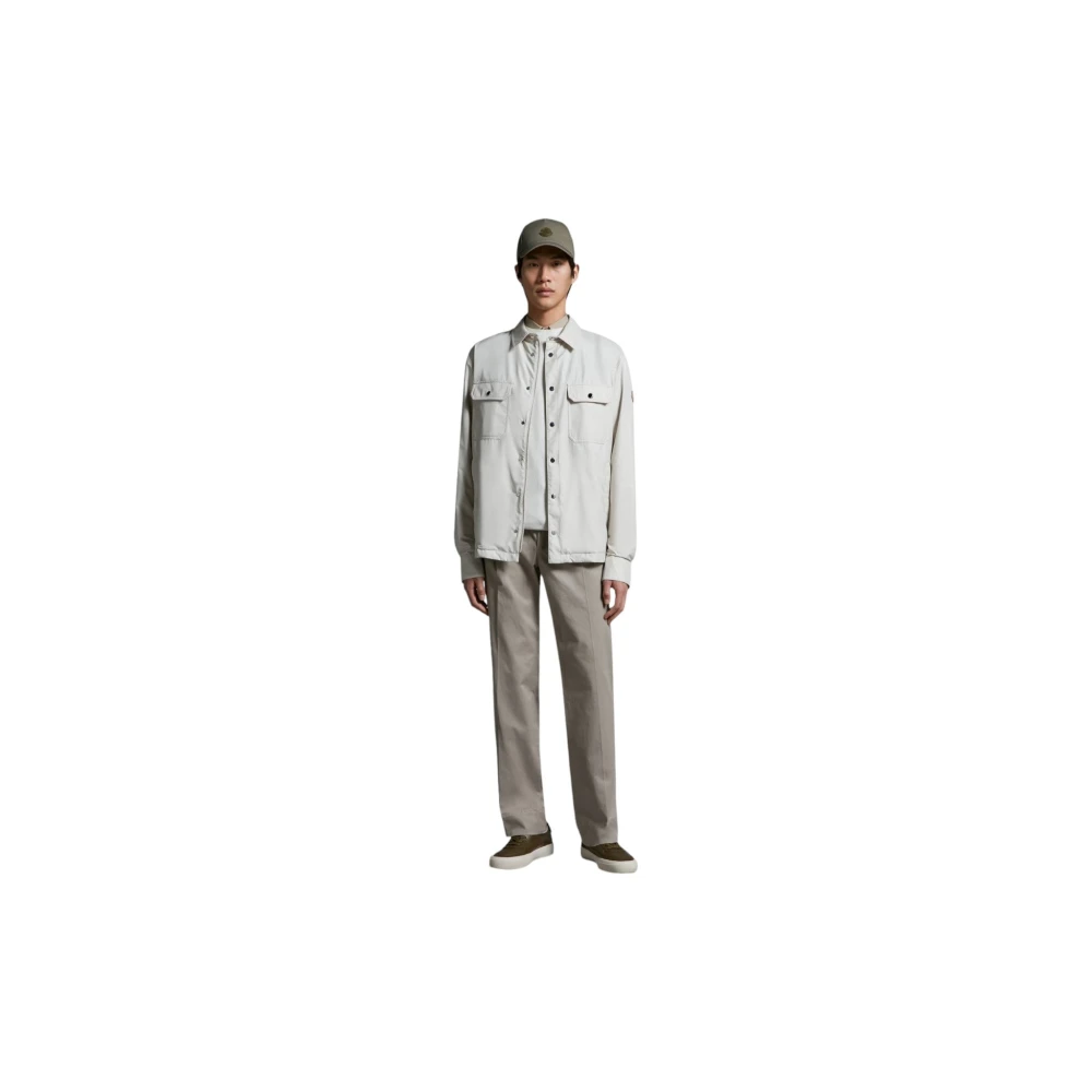 Moncler Licht Beige Piz Overshirt Jas Beige Heren