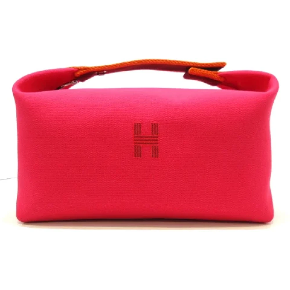 Hermès Vintage Pre-owned Cotton handbags Pink Dames