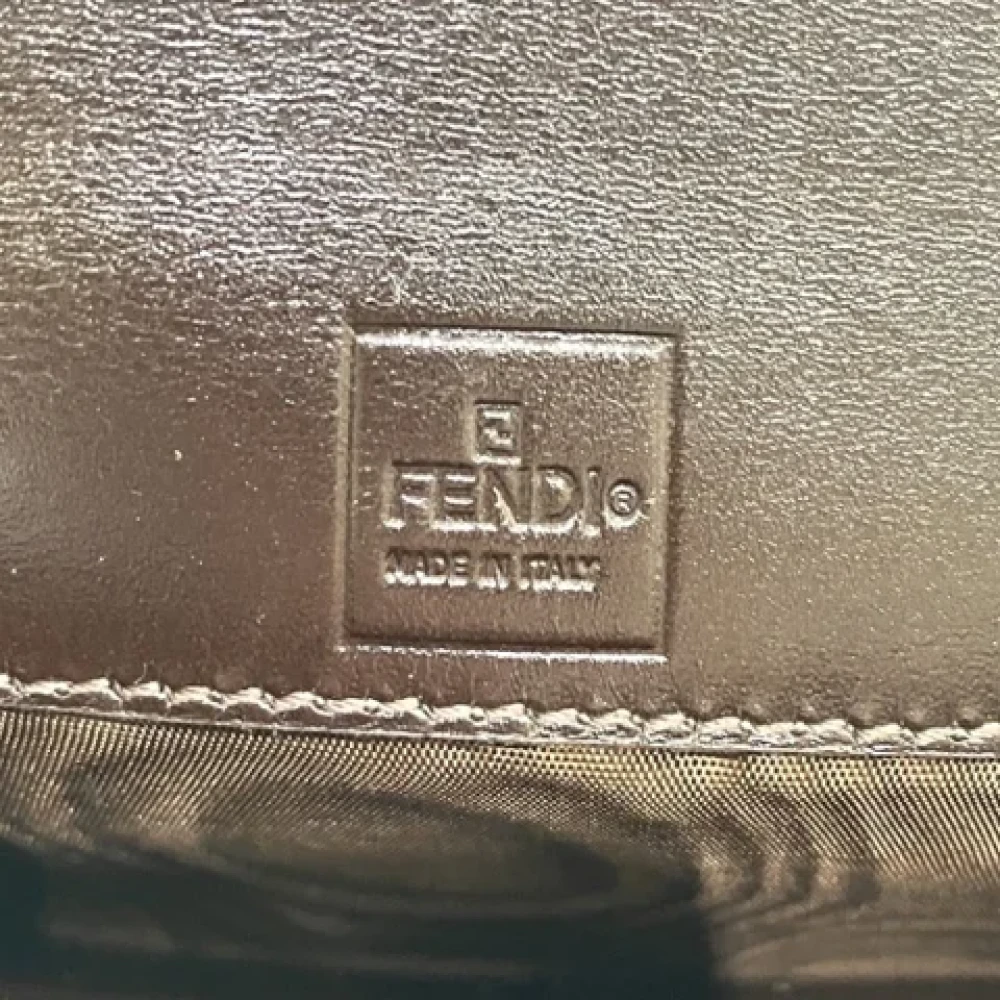 Fendi Vintage Pre-owned Canvas wallets Gray Dames