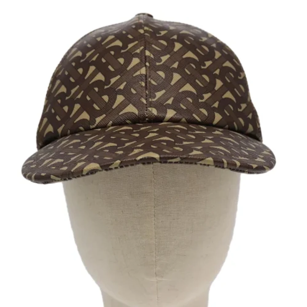 Burberry Vintage Pre-owned Leather hats Brown Dames