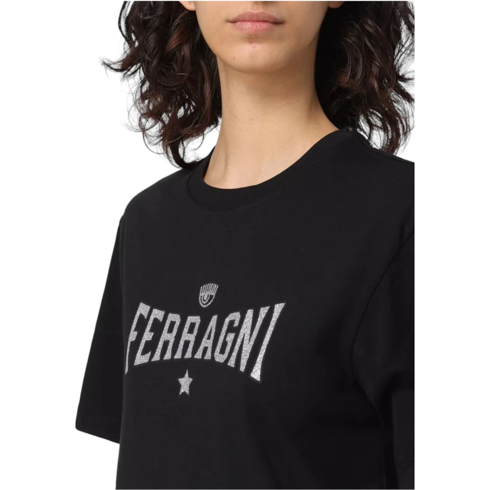 Chiara Ferragni Collection Korte Mouw T-shirt Black Dames