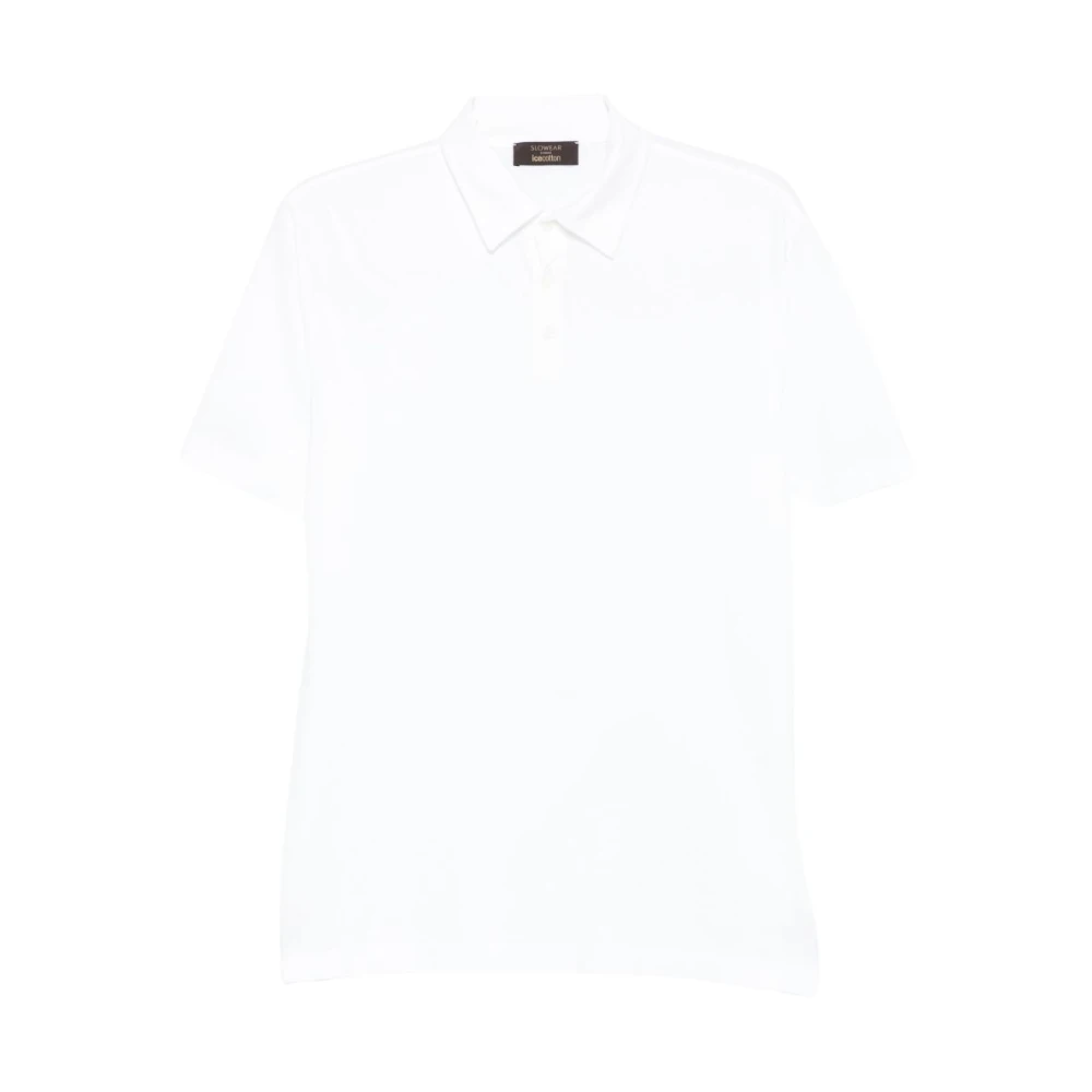 Zanone Mannelijk Wit Slim Fit Icecotton Polo Shirt,Ice Cotton Polo