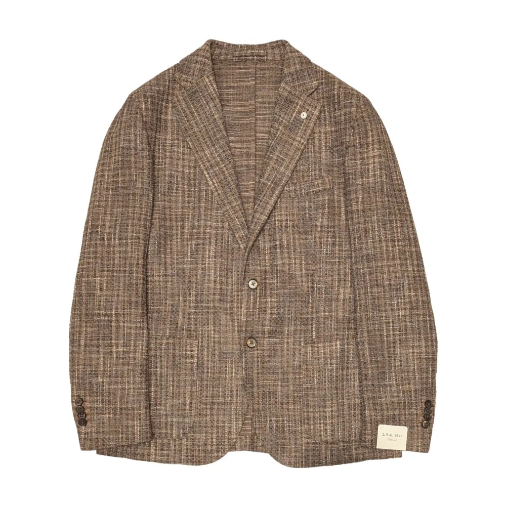 L.b.m. 1911 Men's Beige Blazers, M, Tweed Americana Jacket
