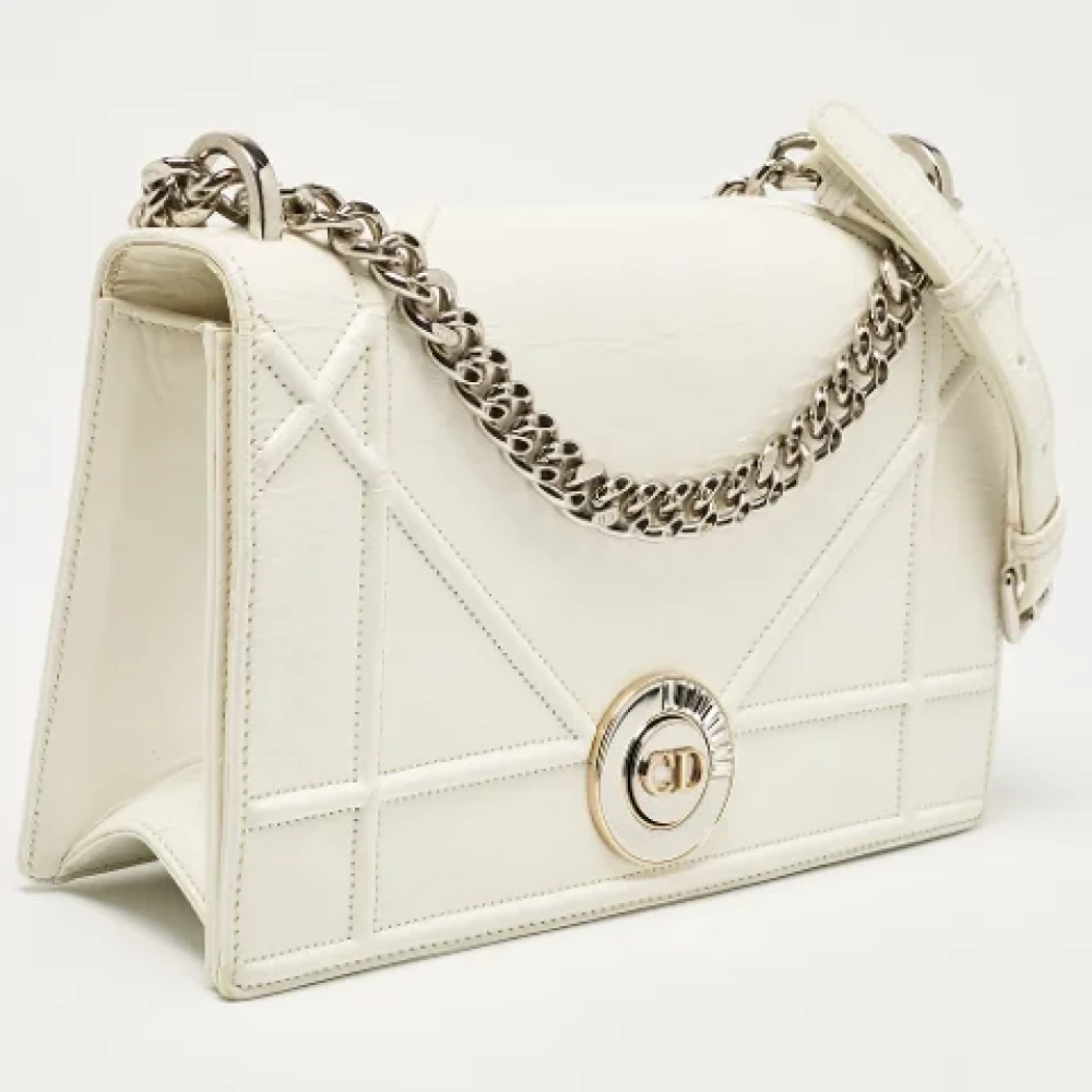 Dior Vintage Pre-owned Fabric dior-bags White Dames